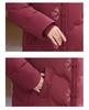 Women's 2025 Hooded Velvet-Lined Winter Jacket - New Style for Middle-Aged and Elderly - Warm Cotton Outerwear