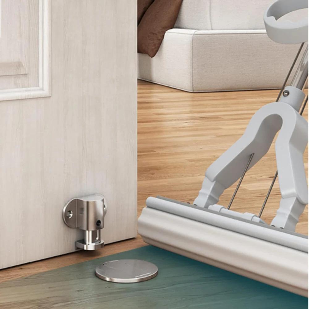 1-5Pcs Adjustable Magnetic Door Stopper - Punch-Free Zinc Alloy Anti-Collision Holder (Hidden Design) for Door Hardware