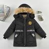 Vestiti Invernali per Bambini Piccoli e Medi Giacca Imbottita alla Moda Ispessita per Ragazzi Giacca Invernale di Media Lunghezza Giacca Imbottita Calda