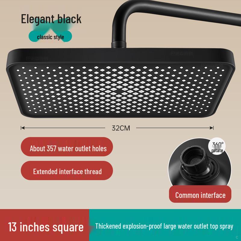 

13 Квадратна душова лійка високого потоку для готелів