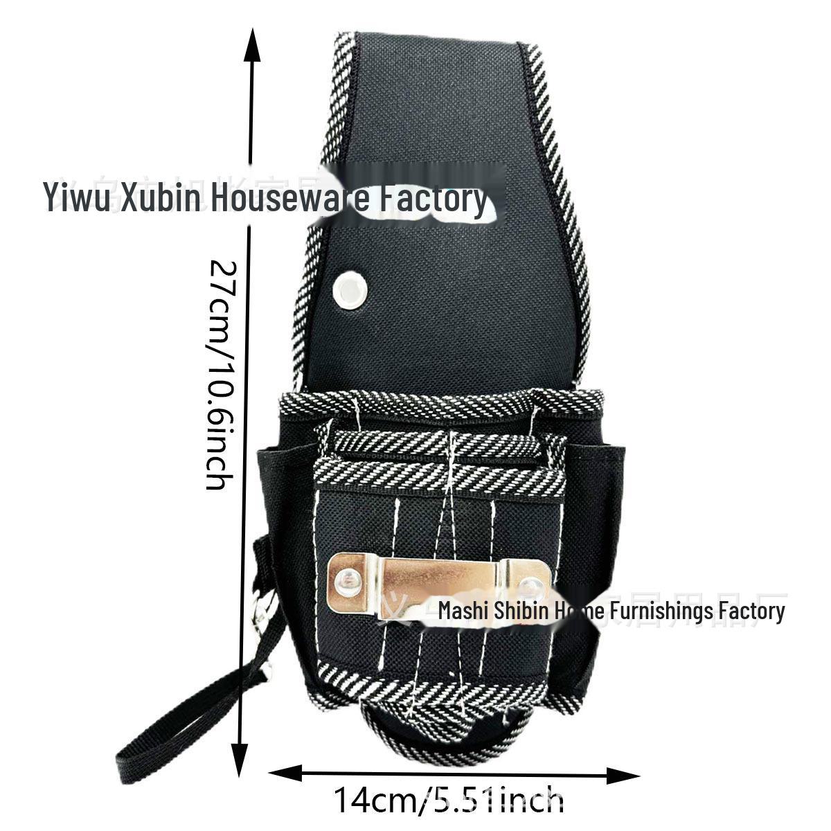 

Черный пояс для инструментов из ткани Оксфорд – холщовая поясная сумка для деревообработчиков и электриков 5*25.5CM, 95g чёрный