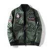 Tuta da volo in cotone reversibile Giacca bomber Cappotto in cotone Spallina Logo aquila Giacca alla moda trendy