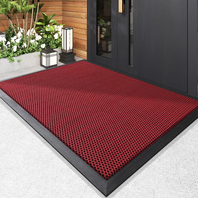Boneng Villa High-End Entrance Mat, Doorway Foot Mat, Indoor And Outdoor Carpet, Entrance Door Mat, Red, 80x120cm