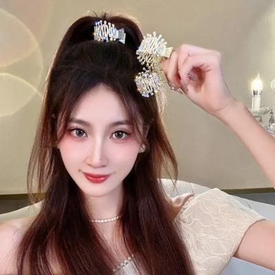 Styling Tools High Ponytail Hair Claw Headwear Gifts Shark Hair Clip Pearl Water Diamond Clip