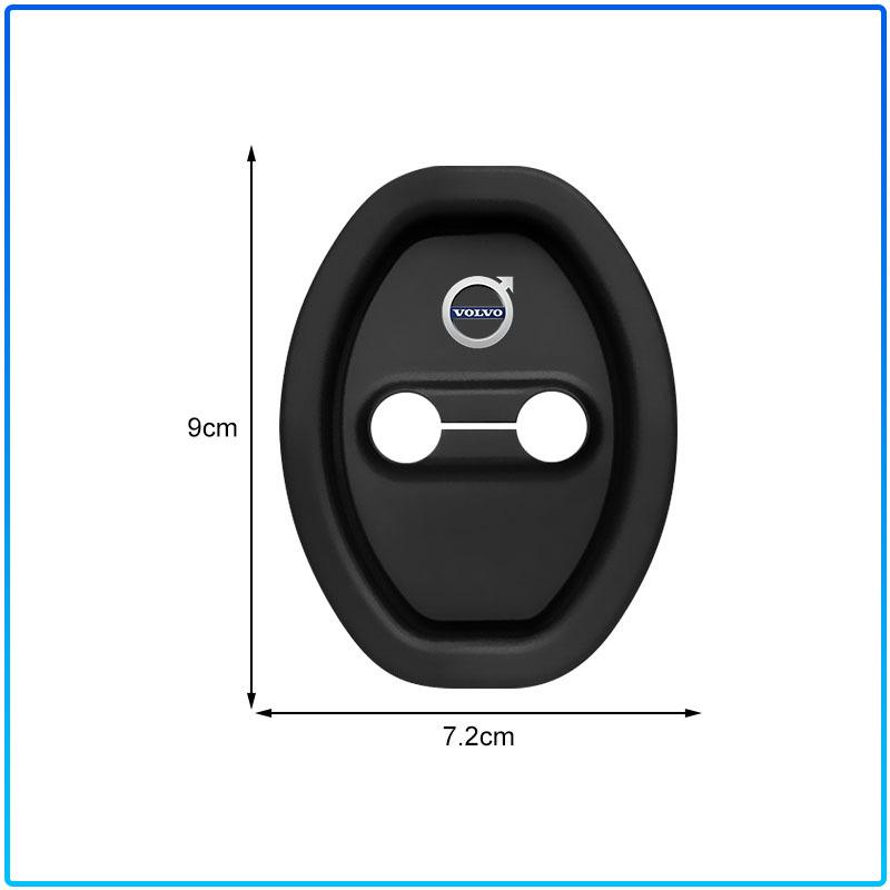 4Pcs Car Door Lock Anti-collision Silicone Cover sticker For Volvo Rdesign XC90 S60 XC60 V70 S80 S40 V50 V40 V60 C30 S70