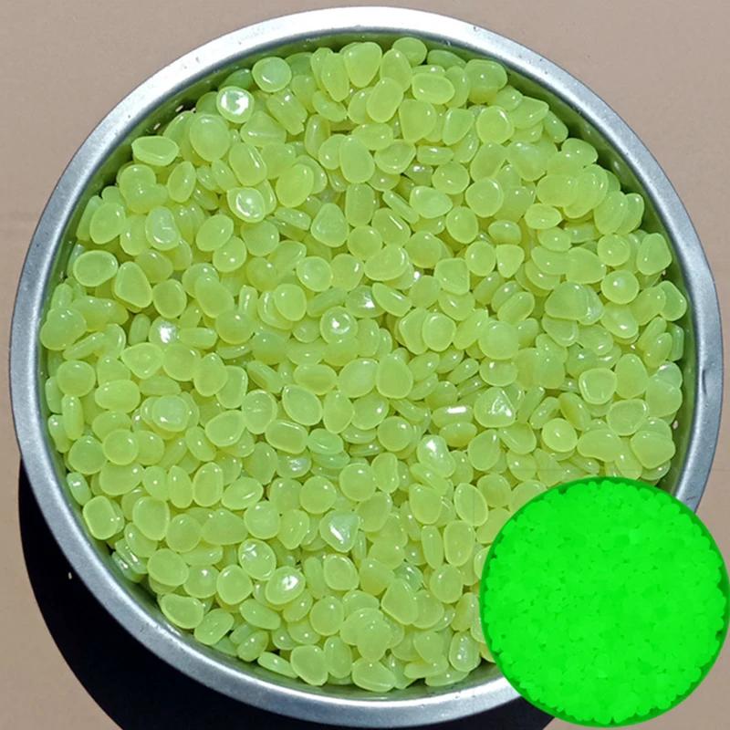 1bag Small Luminous Stones Outdoor Walkways Home Garden Yard Decoration Glow in the Dark Fish Tank Pebbles Glowing Stones