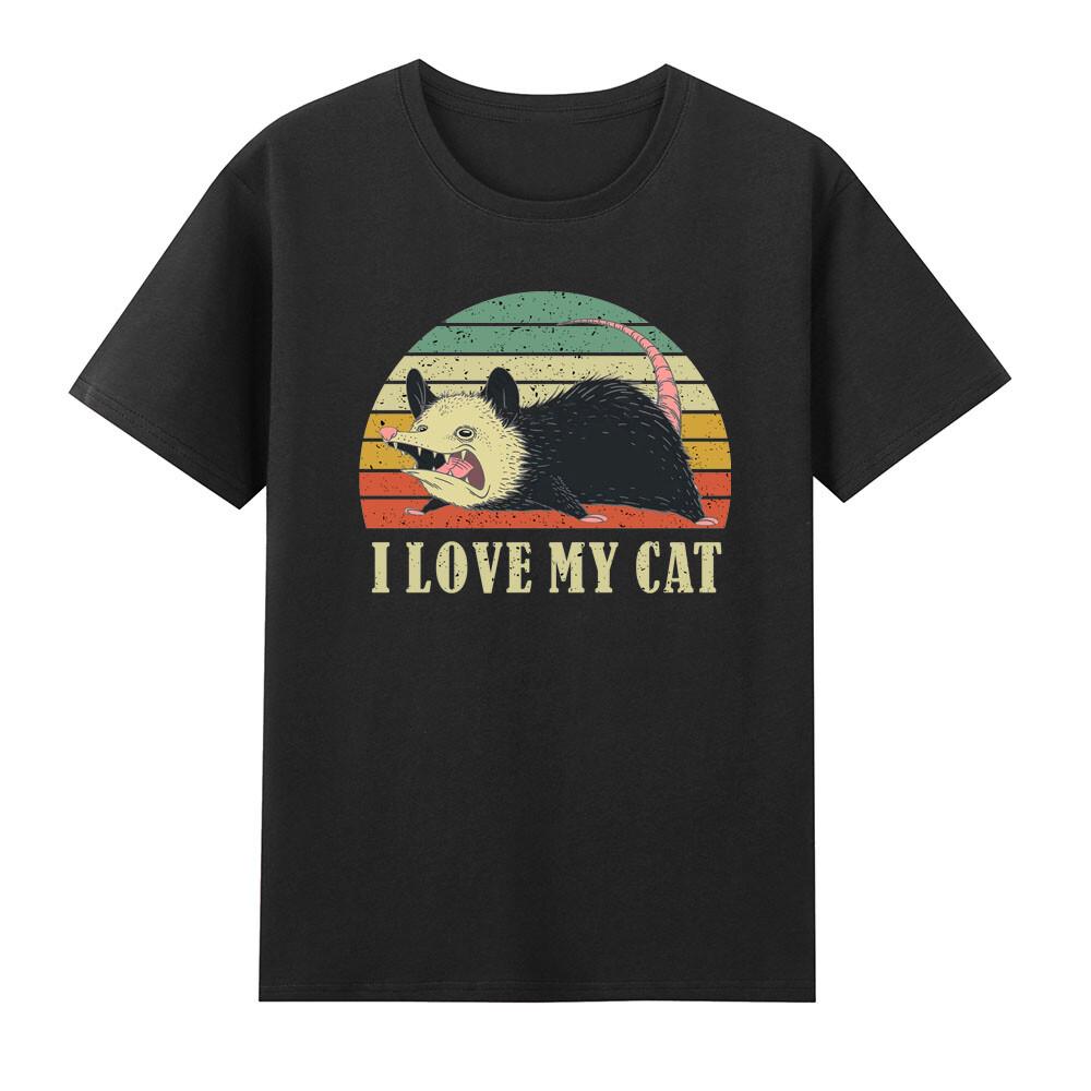 I Love My Cat Opossum Possums Animal Tshirt S