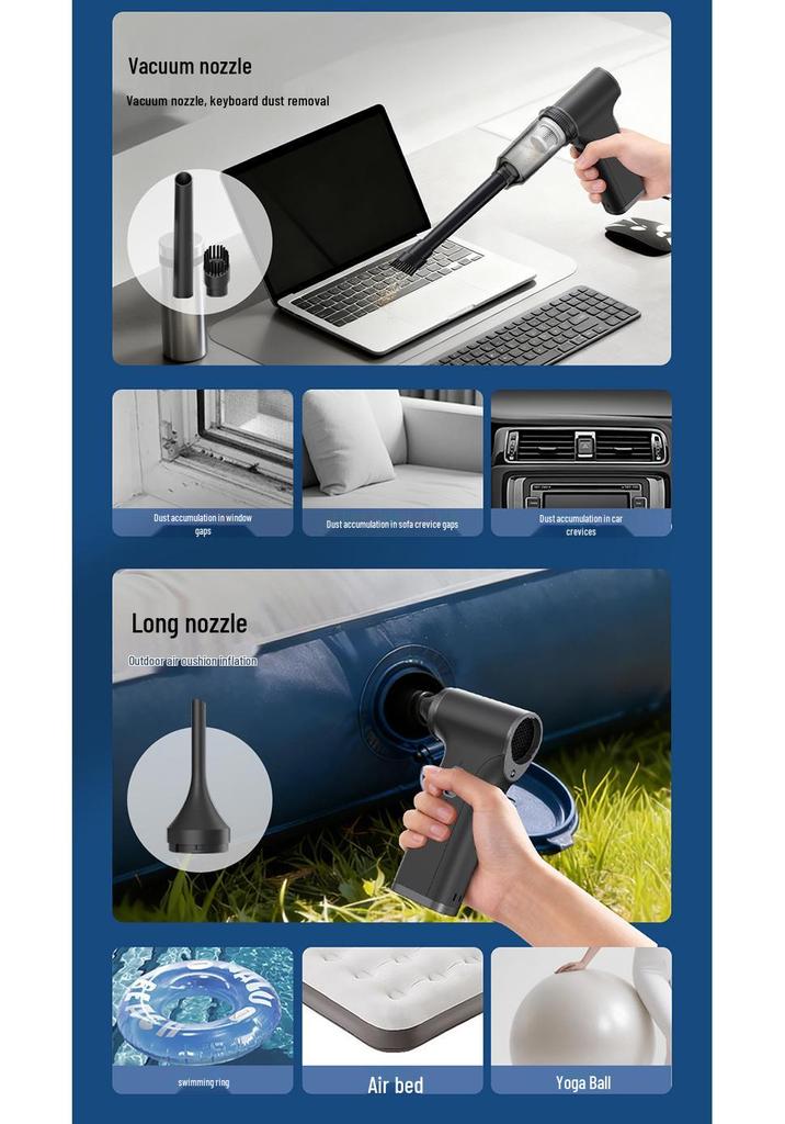 Leistungsstarker Outdoor-Turbofan: Handgehaltener bürstenloser Motor für Camping & Schneeräumung