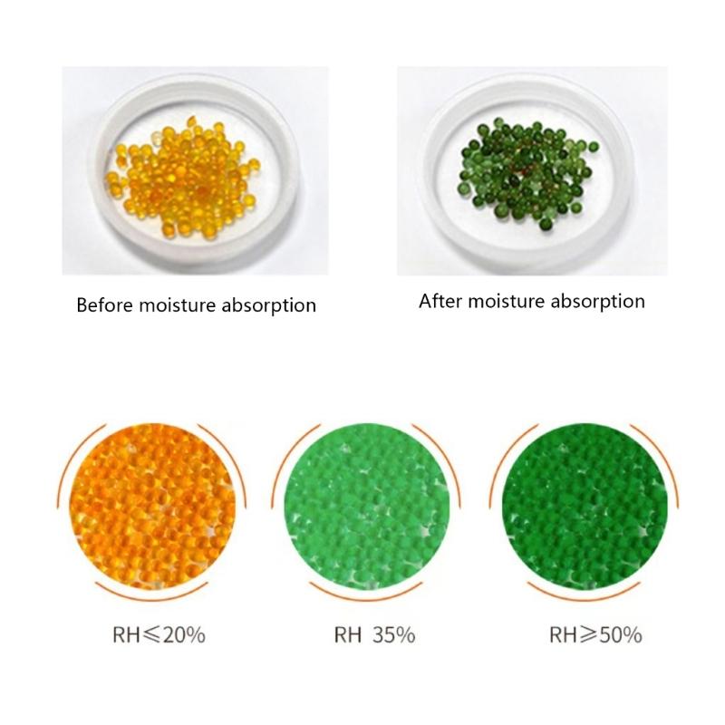 100 bustine di gel di silice Bustine essiccanti Microonde Reattiva Rapidamente Bustina Essiccante per Controllo Umidità Conservazione Cibo