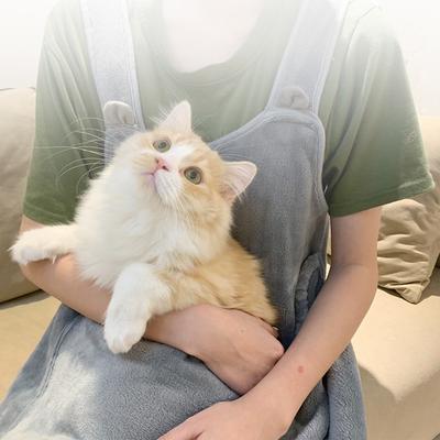 High Quality Soft Apron For Holding Cats Hugging Suit Comfortable Pet Cat Carrier Bag Plush Pouch Sleeping Chest Apron Home