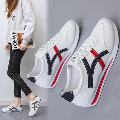 Moda 2024 Nowe Małe Białe Buty Damskie Płaskie Skórzane Pasujące Buty do Biegania Damskie Casualowe Sportowe Buty Damskie Zapatos De Mujer