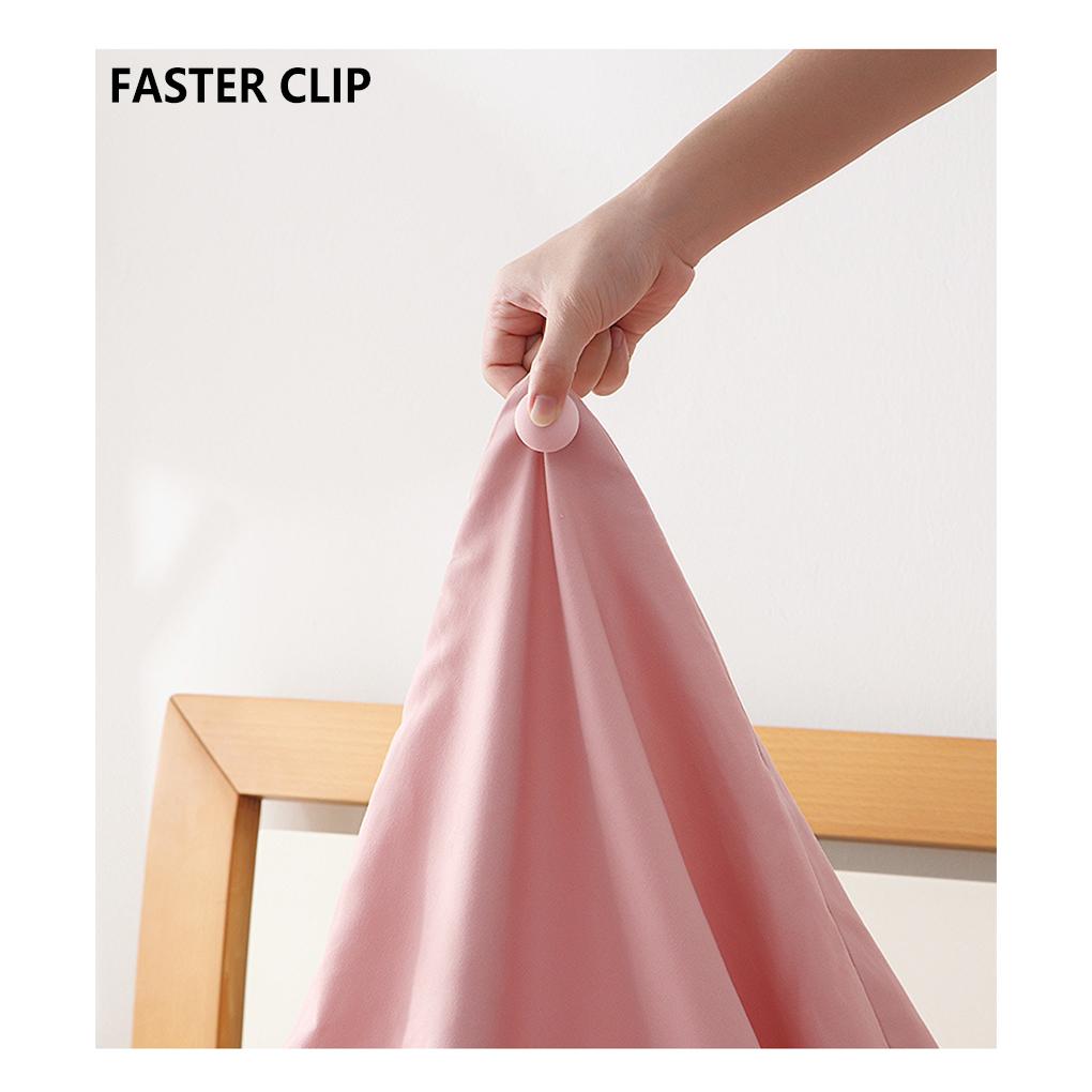 6 Pieces Quilt Clips Household Bedsheet Fastener Fixing Bed Cover Grippers DIY Portable Comforter Clamping Accessories