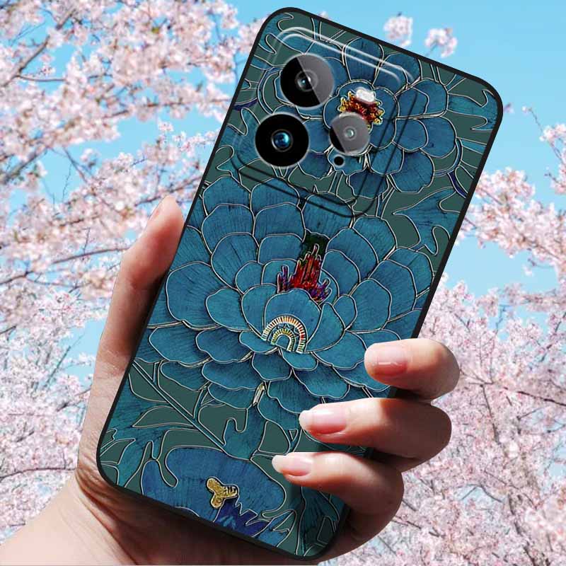 For Realme GT 7 Pro 5G 6.78"Case 3D Relief Soft Silicone Cover Retro Embossed for Realme GT 7 Pro Phone 3D Soft Protection Case