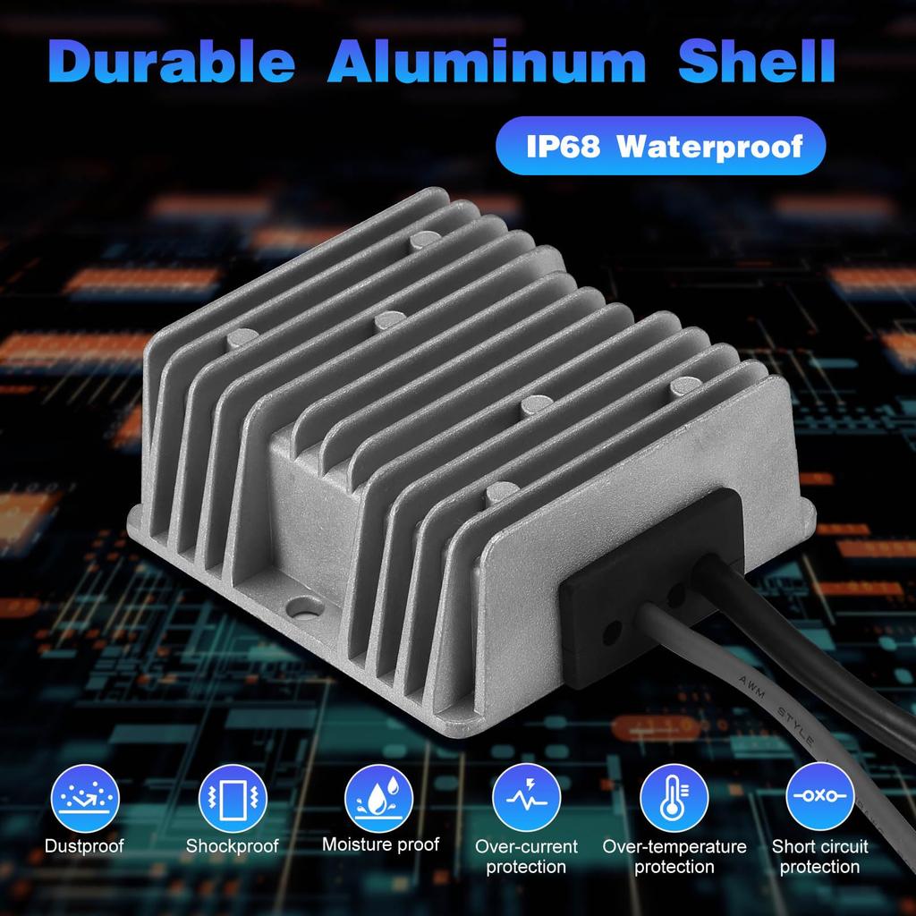 Starlink Gen3 Cigarette Lighter Power DC To 57V Boost Converter for Starlink Gen3 DC 10V To 30V To 57V Converter Power Cord for Step-Up Adapter,