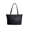 COACH Cross grain gallery tote Tote Bag leather black Women CH285 Used