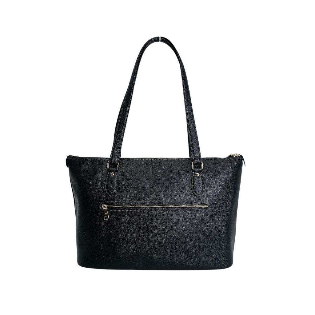 COACH Cross grain gallery tote Tote Bag leather black Women CH285 Used