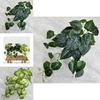 Artificial Silk Caladium Leaf Wall Hanging Vine Plant For Home Decor Wedding Props
