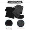 Dash Cover Compatible for Toyota Yaris 2004-2011, Non-Slip Polyester Black Center Console Dashboard Cover Pad Carpet
