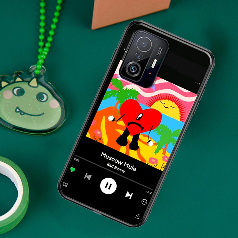 Bad Bunny Herz Regenbogen Farbe Fall Für POCO F5 X5 X3 Pro X4 F4 GT F3 M5s C40 Abdeckung Für Xiaomi 13 12 Lite 11T 12T Pro 12X