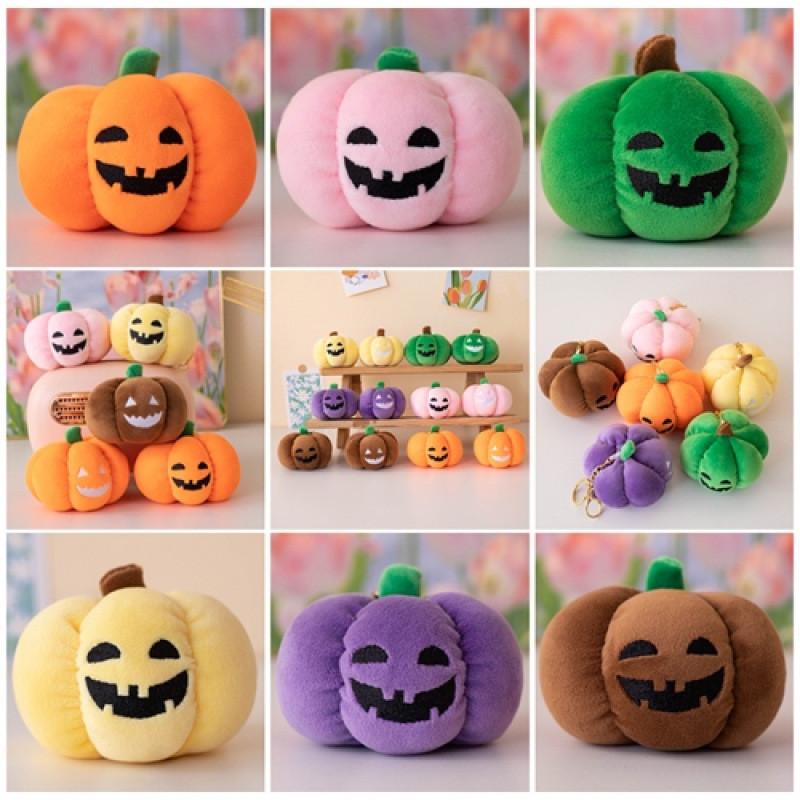 Halloween Pumpkin Plush Keychain With Glowinthedark Light For Party Decor And Gifts