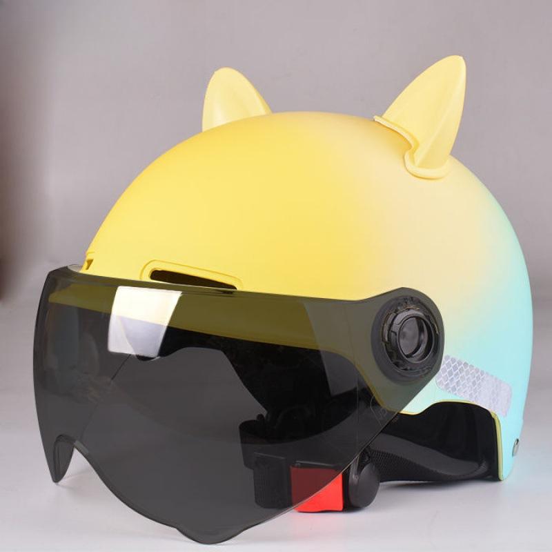 Parent-child Helmet Men's and Women's Universal Electric Vehicle Helmet Cute Summer Motorcycle Safety Half Helmet