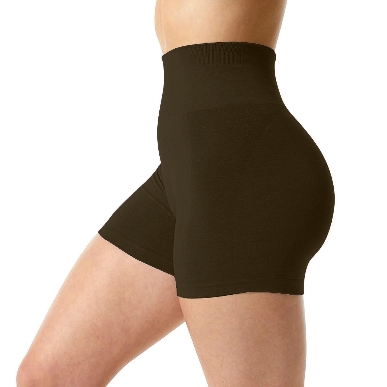 Workout Butt Lifting Shorts For Women High Waisted Seamless Gym Yoga Booty Shorts S