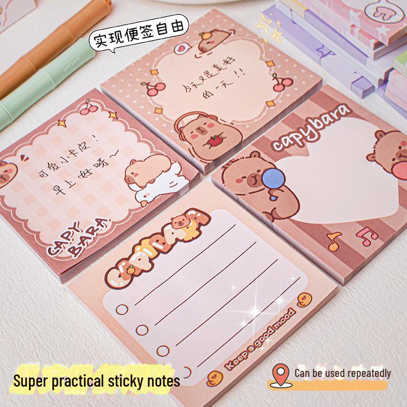 Sticky Notes for Students, Cute Girls, & Office Use - Reusable N-Times Notepads