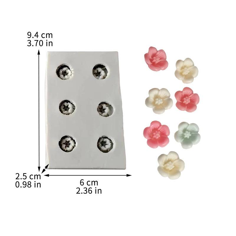 Mini Rose Camellia Flower Silicone Sugarcraft Mold Cookie Cupcake Chocolate Baking Mold Fondant Cake Decorating Tools