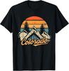 Colorado Retro Vintage Mountain Hiking And Camping Tee Shirt