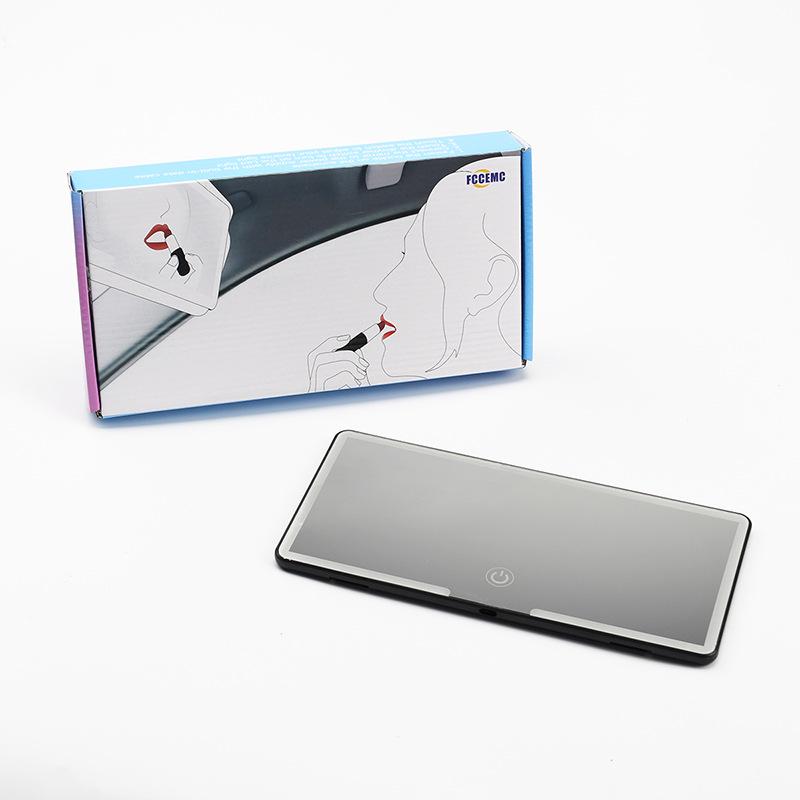 LED Car Sun Visor Makeup Mirror with Three-Speed Dimming