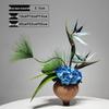Chinese Style Floral Coffee Table Arrangement for Living Room or Hotel Decor