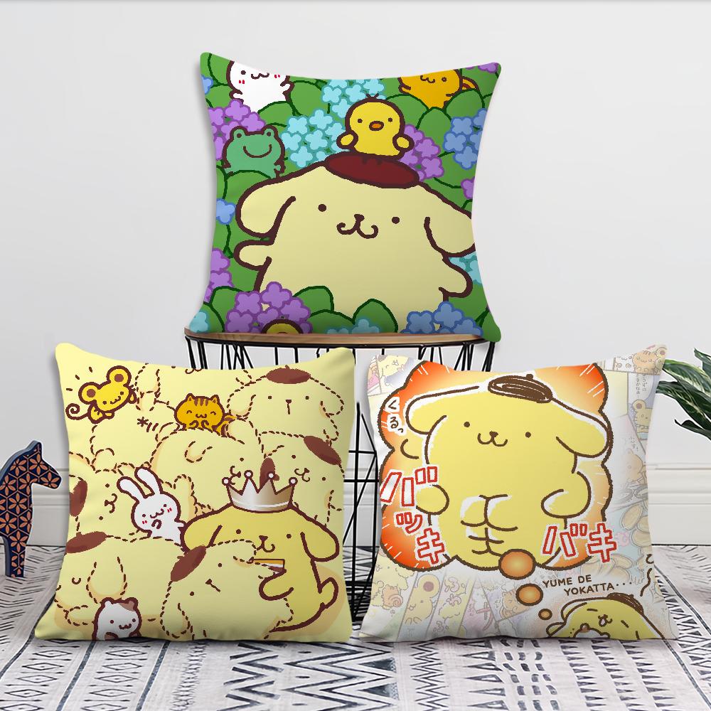 Cute P-Pompompurin Cushion Cover For Pillow Printing Sofa Decoration Home Car Room Coffee Shop Office Nordic Simplicity