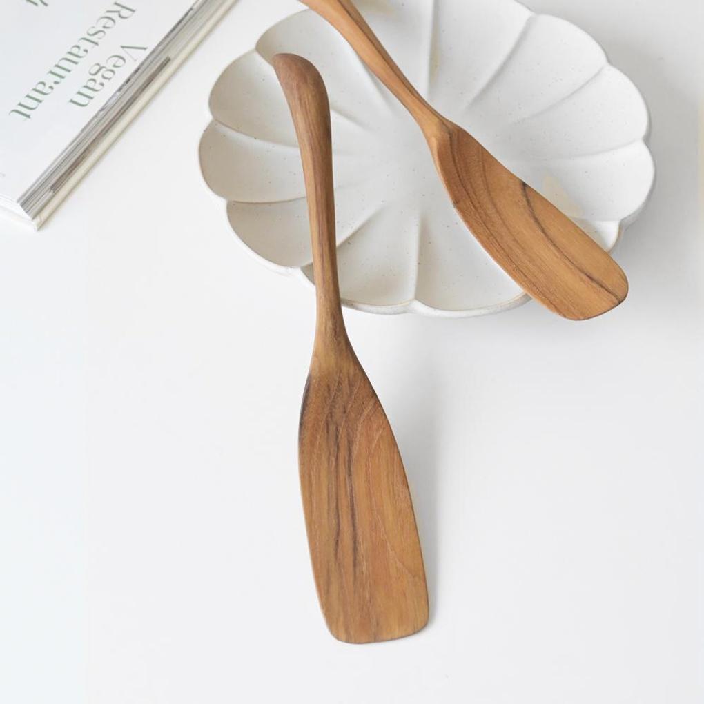 Ręcznie robiona drewniana teka łopatka do jajek