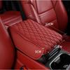 Car Accessories Armrest Cushion Cover Center Console Box Mat Pad Protector Red