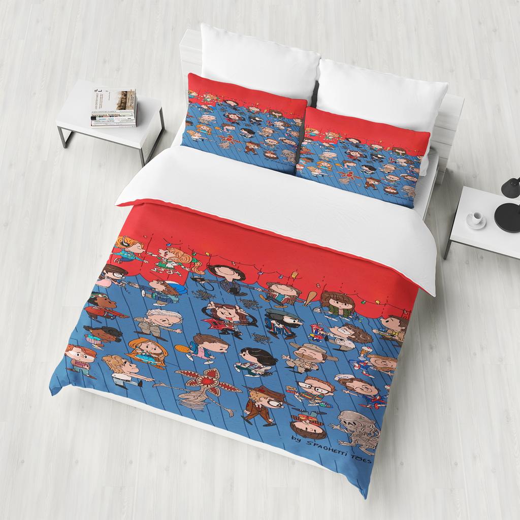 Stranger Things Duvet Cover Set Bedding Comforter Sets King Size 3D Children'S Bedding Set