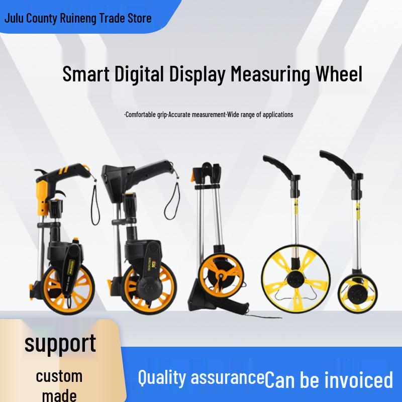 High-Precision Hand-Push Digital Measuring Wheel Non-coated Mechanical Edition - Measuring Wheel