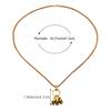 Retro Dark Personality Men Three Skull Necklace Pendant