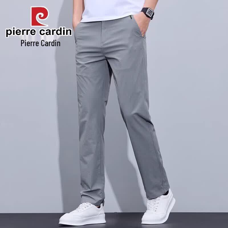 Pierre Cardin Men's Ice Silk Quick-Dry Straight-Leg Casual Pants