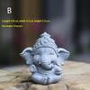 Prayer Pose Guardian Elephant Statue Hand Clasped Spiritual Art Figurine for Office Entryway Shelf Home Decoration 1Pc