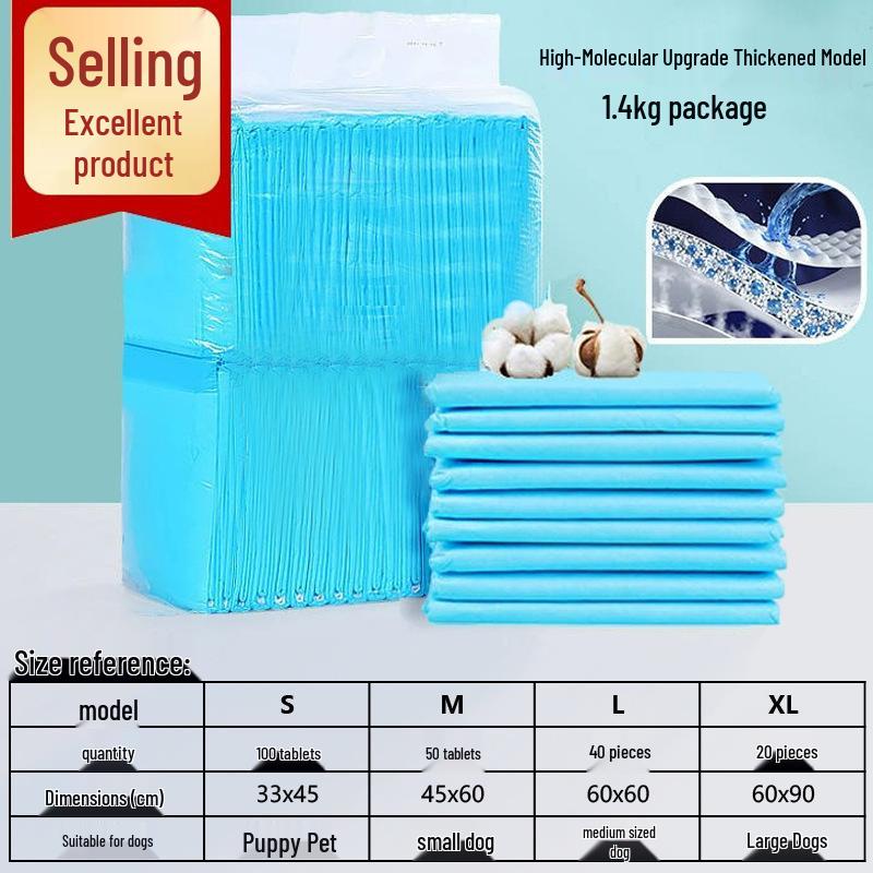 Thickened Deodorizing Dog Training Pads for Large Breeds - Absorbent, Disposable Urine Pads for Golden Retrievers