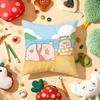 Cute Cartoon lulu pig Cushion Cover Plush Fabric Soft DoubleSided Printed Sofa Warm Winter Home Gift Pillow Cover