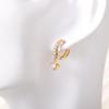 Zirconia Flower Earrings: Stylish, Light Luxury, Colorfast Women's Accessories