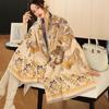 65 * 190 cm Autunno e Inverno Nuovo Sciarpa Versatile Semplice Tinta Unita con Frange Imitazione Cashmere Double-Sided Sciarpa Calda Shawl d'Atmosfera