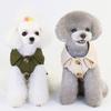 British Style Dog Coat Jacket Short Sleeve Pet Clothes Kahai Green Dog Trench For Small Dogs Yorkie Chiwawa Clothing Apparel Xxl