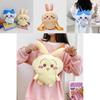 Adorable Chiikawa Plush Backpack Featuring Hachiware And Usagi In Soft Velvet Fabric