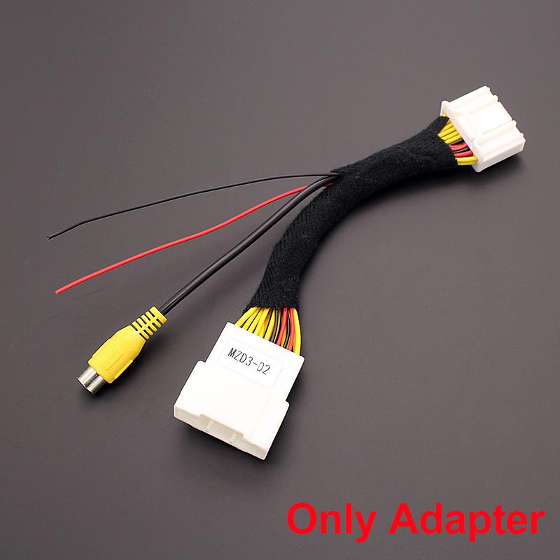 

720P 170 Degree Fisheye Lens Car Rear View Reverse Backup Camera For Mazda 3 Mazda3 BM Hatchback 14~17 Original Screen Adapter