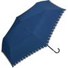 Wpc. Women's Parasol Star Pattern Scallop Foldable 100% UV Cut Navy 801-17994-102 (50cm)