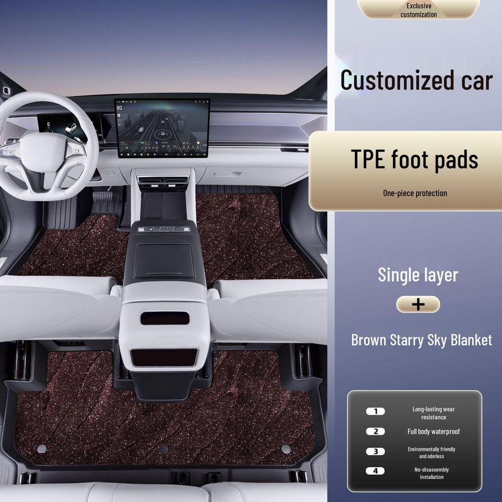 Fits 2026 Volkswagen Sagitar L: TPE Floor Mats, Custom Car Foot Pedal Accessories