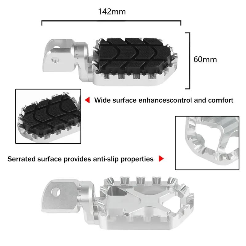 For BMW R1200GS OC 2004-2012 R Nine T R12 24-26 Motorcycle Foot Pegs Footrest Footpeg F650GS F700GS F800GS R1100GS R1150GS 99-03