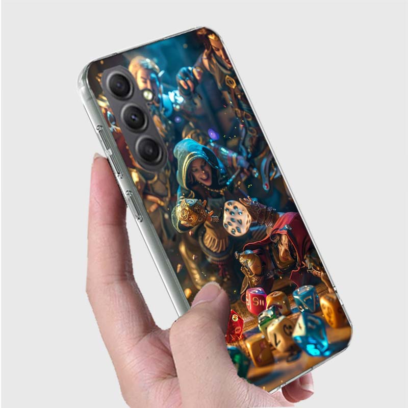 Game D-Dungeons D-Dragons D-DND Phone Case for Samsung A16 A26 A36 A56 A17 A37 A57 A07 A06 A02S A03 A04S A05S Galaxy Note 20 10